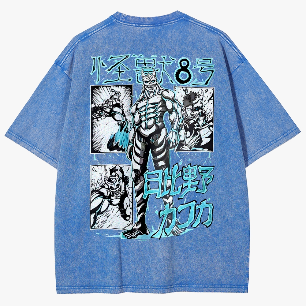 KaiJu no.8  Unisex Fit Washed T-Shirt