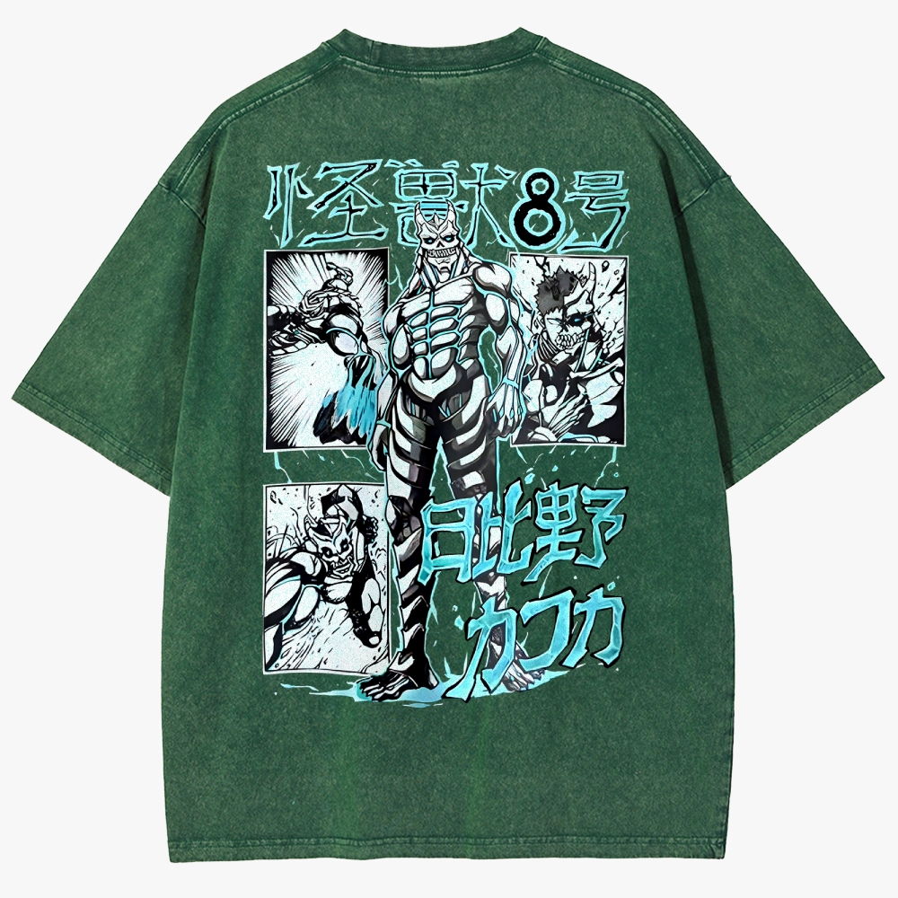 KaiJu no.8  Unisex Fit Washed T-Shirt