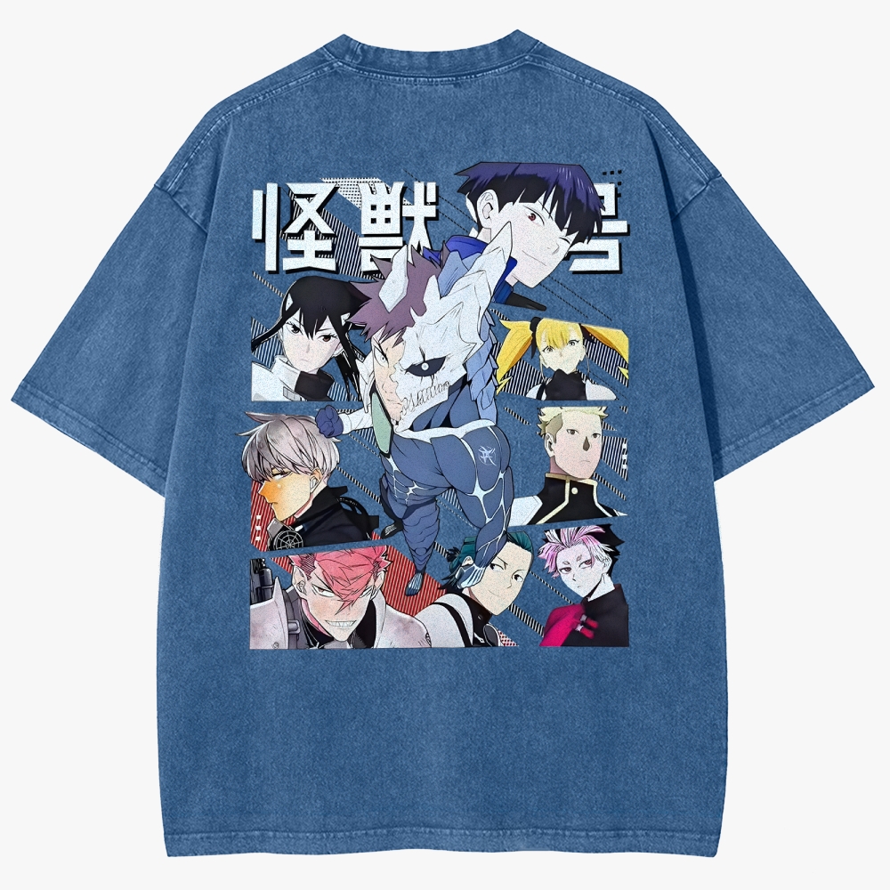 KaiJu no.8  Unisex Fit Washed T-Shirt