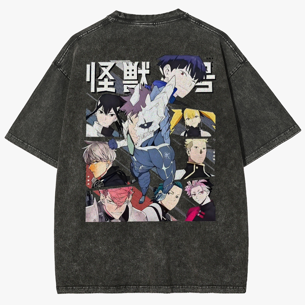 KaiJu no.8  Unisex Fit Washed T-Shirt