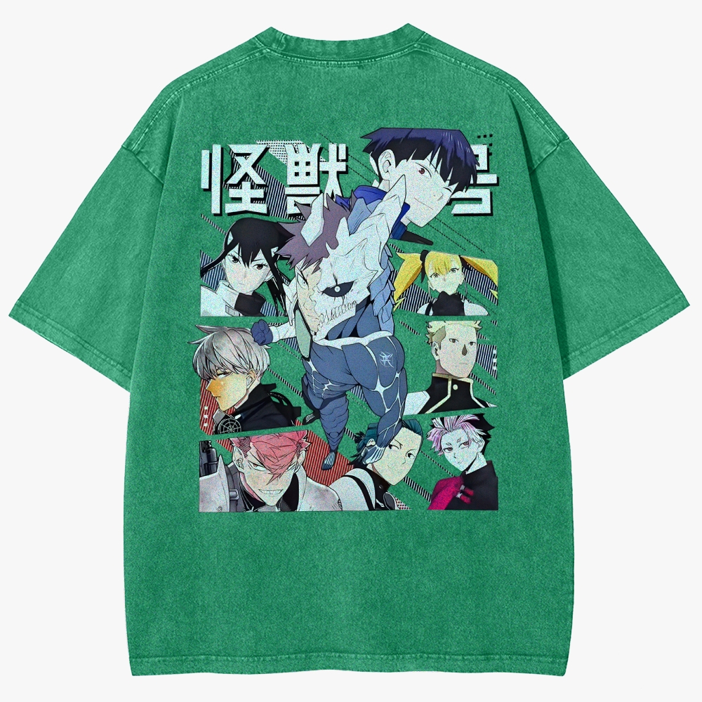 KaiJu no.8  Unisex Fit Washed T-Shirt