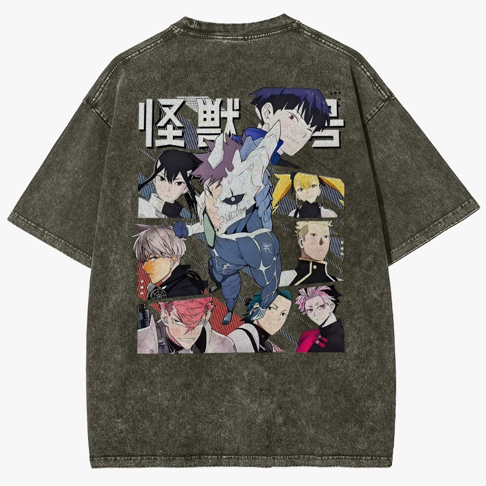 KaiJu no.8  Unisex Fit Washed T-Shirt