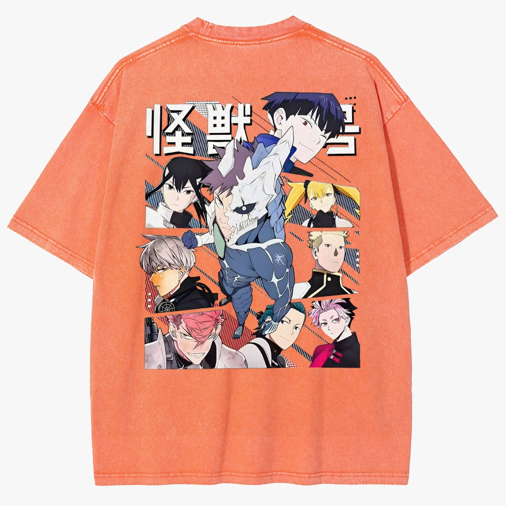 KaiJu no.8  Unisex Fit Washed T-Shirt