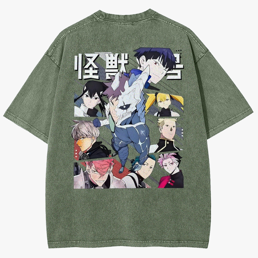 KaiJu no.8  Unisex Fit Washed T-Shirt