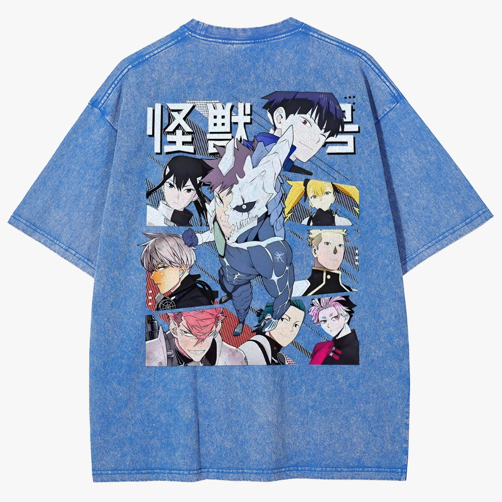 KaiJu no.8  Unisex Fit Washed T-Shirt