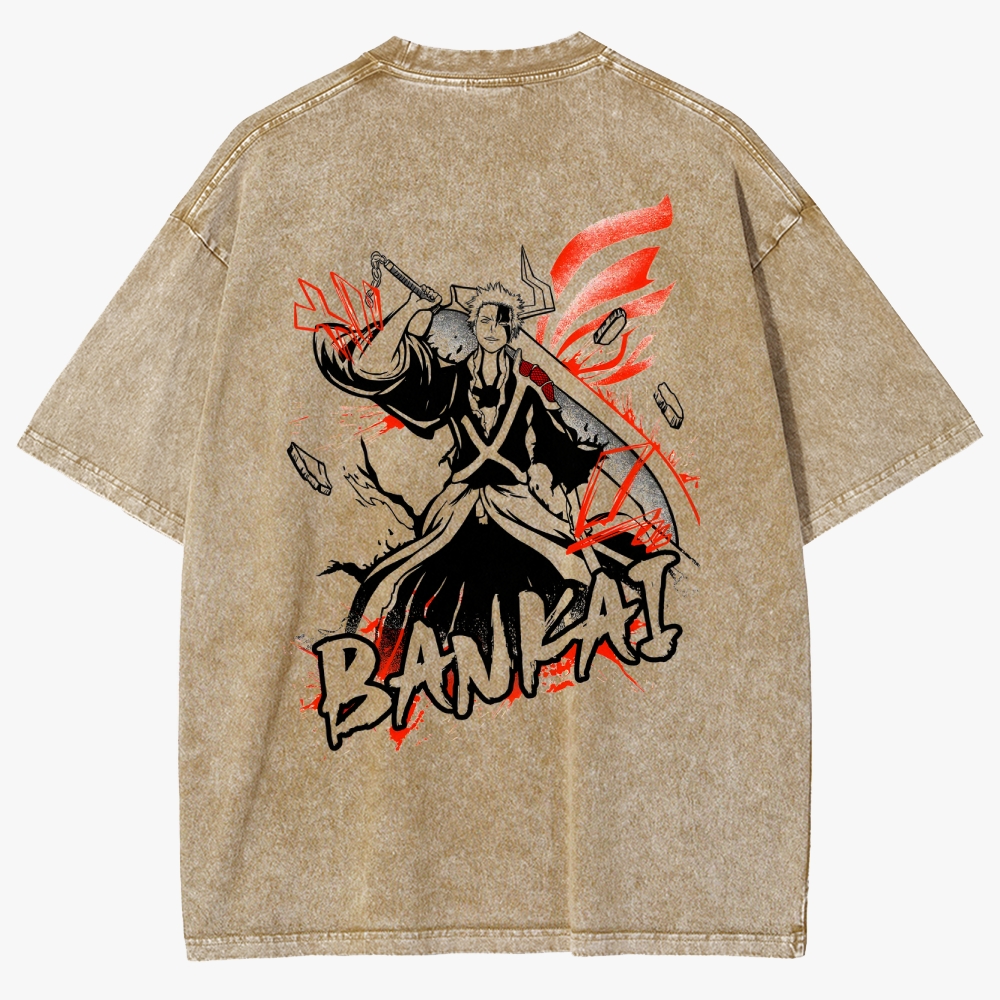 Bleach Unisex Fit Washed T-Shirt