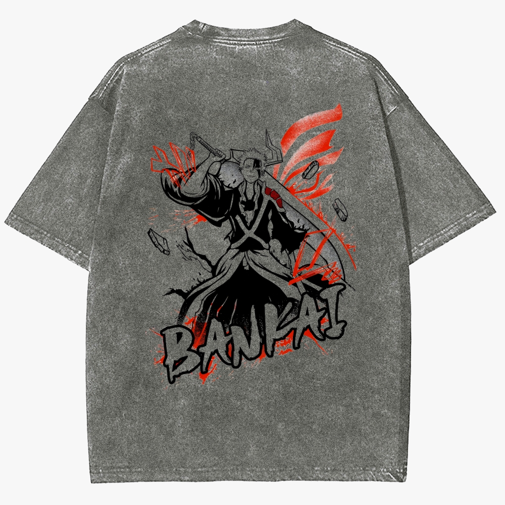 Bleach Unisex Fit Washed T-Shirt