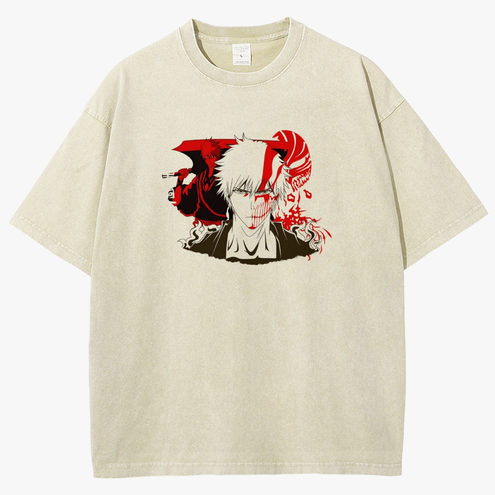 Bleach Unisex Fit Washed T-Shirt
