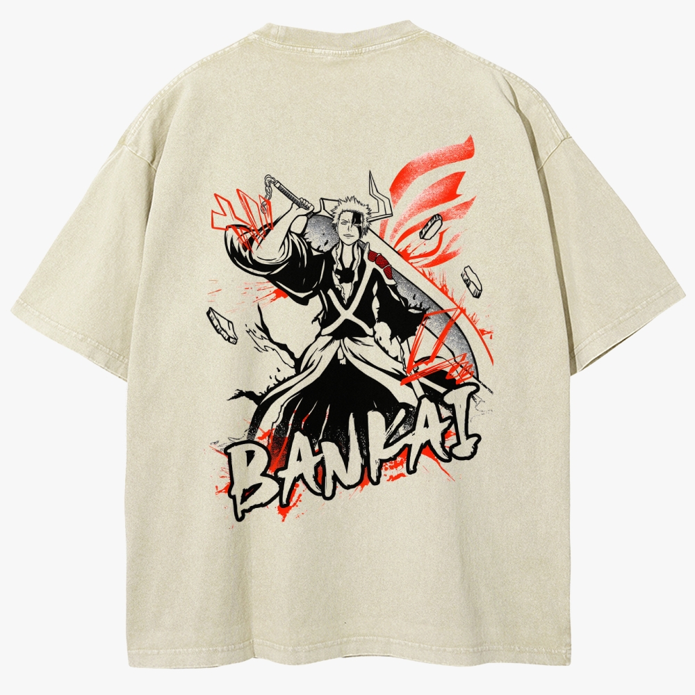 Bleach Unisex Fit Washed T-Shirt
