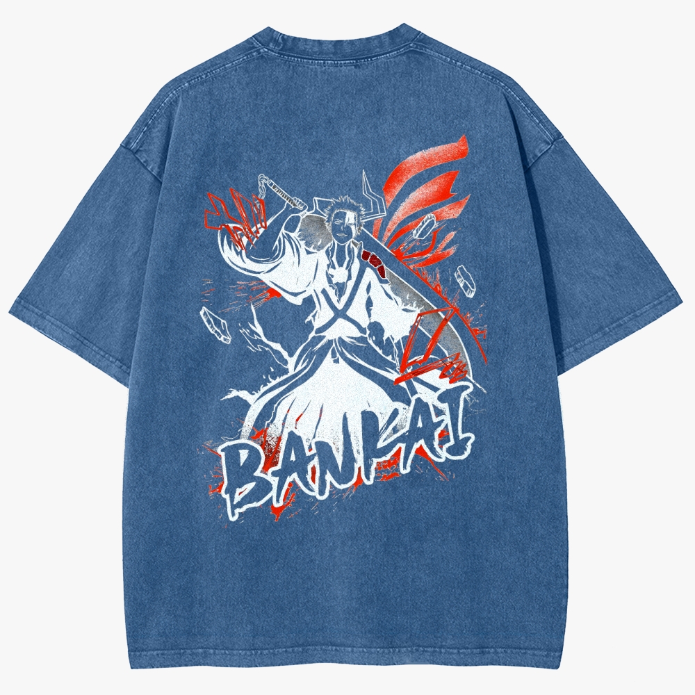Bleach Unisex Fit Washed T-Shirt