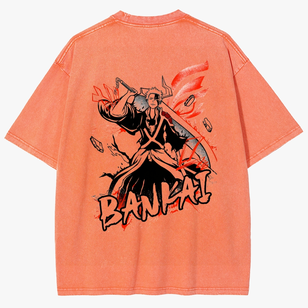 Bleach Unisex Fit Washed T-Shirt