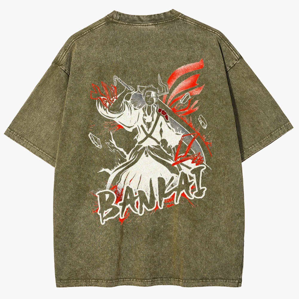 Bleach Unisex Fit Washed T-Shirt