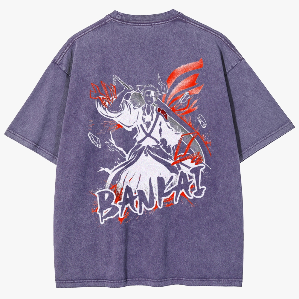 Bleach Unisex Fit Washed T-Shirt