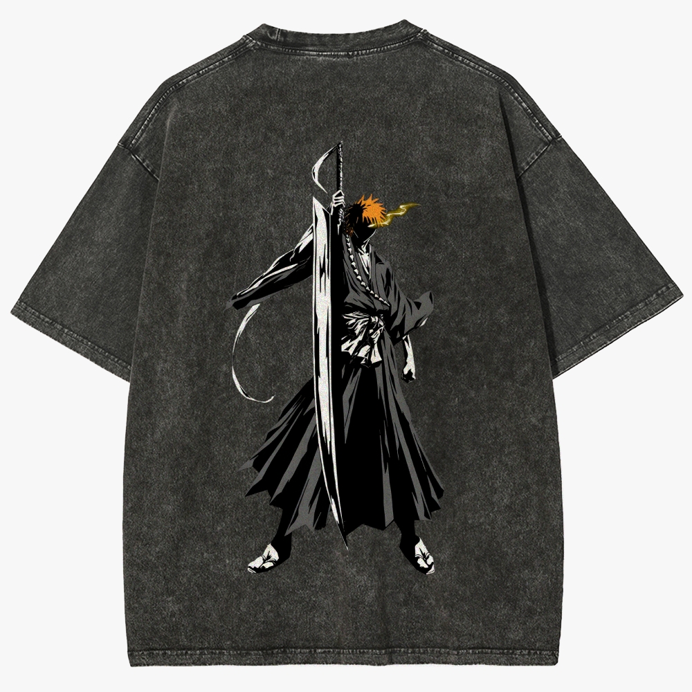 Bleach Unisex Fit Washed T-Shirt