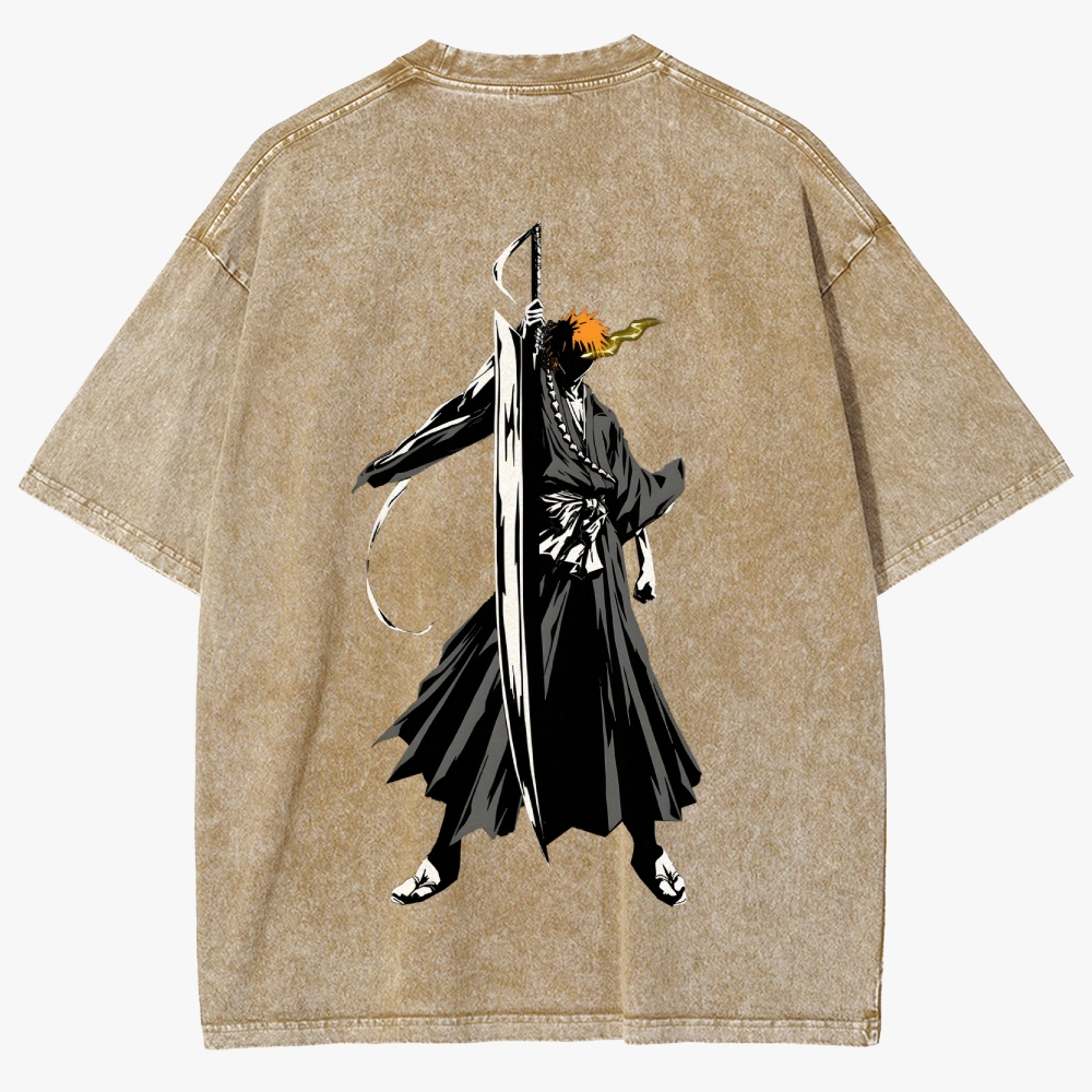 Bleach Unisex Fit Washed T-Shirt