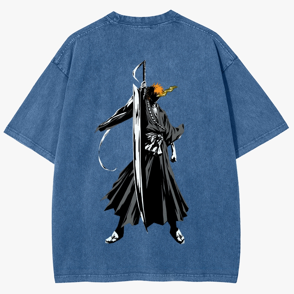 Bleach Unisex Fit Washed T-Shirt