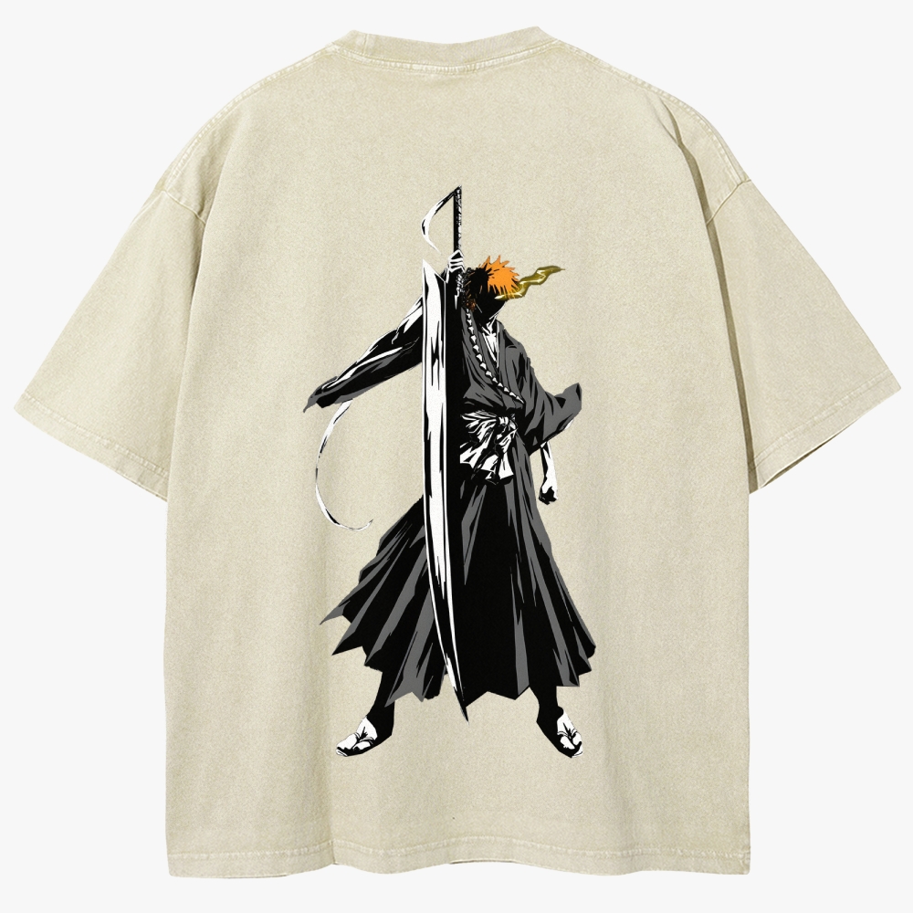 Bleach Unisex Fit Washed T-Shirt