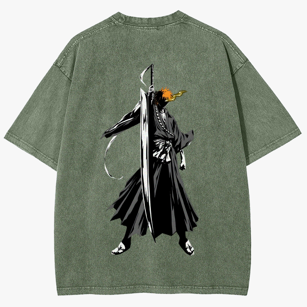 Bleach Unisex Fit Washed T-Shirt