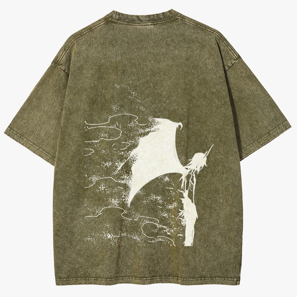 Bleach Unisex Fit Washed T-Shirt