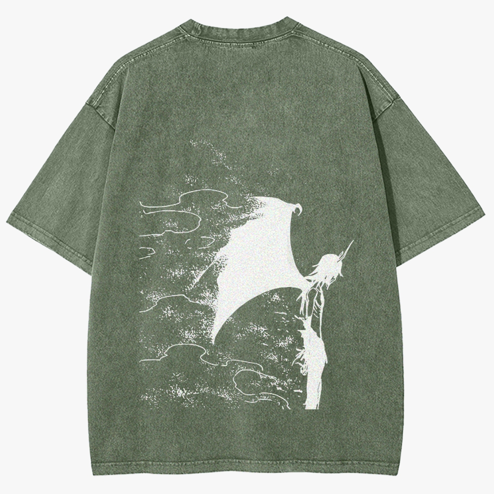 Bleach Unisex Fit Washed T-Shirt