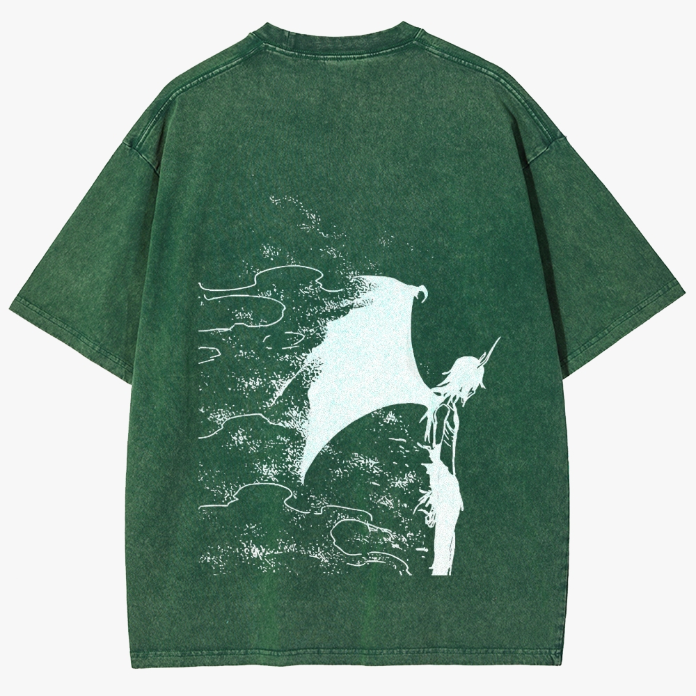 Bleach Unisex Fit Washed T-Shirt