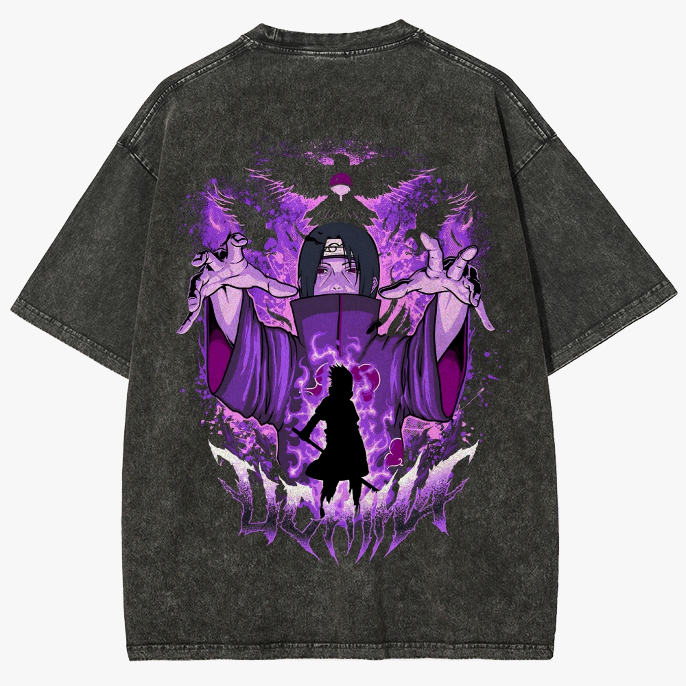 Naruto Anime Unisex Fit Washed T-Shirt