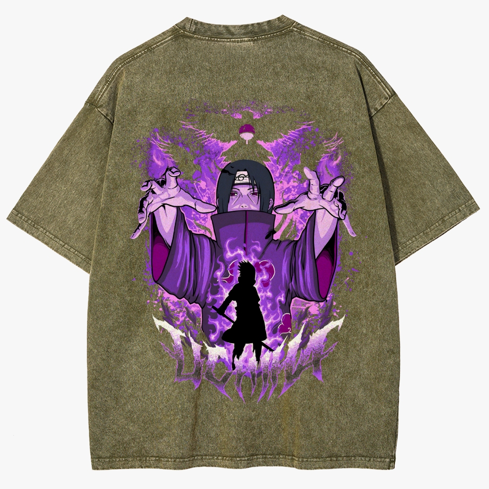 Naruto Anime Unisex Fit Washed T-Shirt