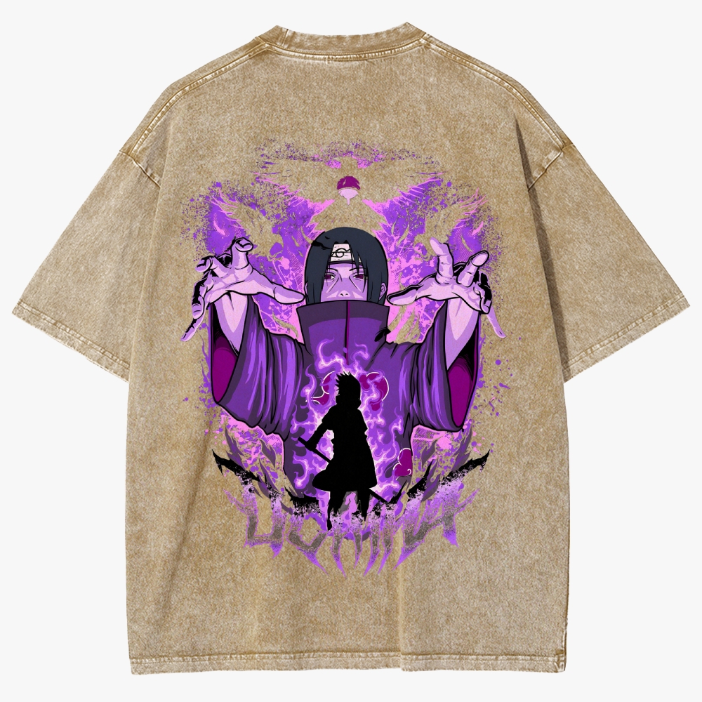 Naruto Anime Unisex Fit Washed T-Shirt