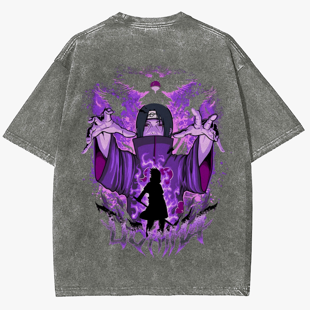 Naruto Anime Unisex Fit Washed T-Shirt