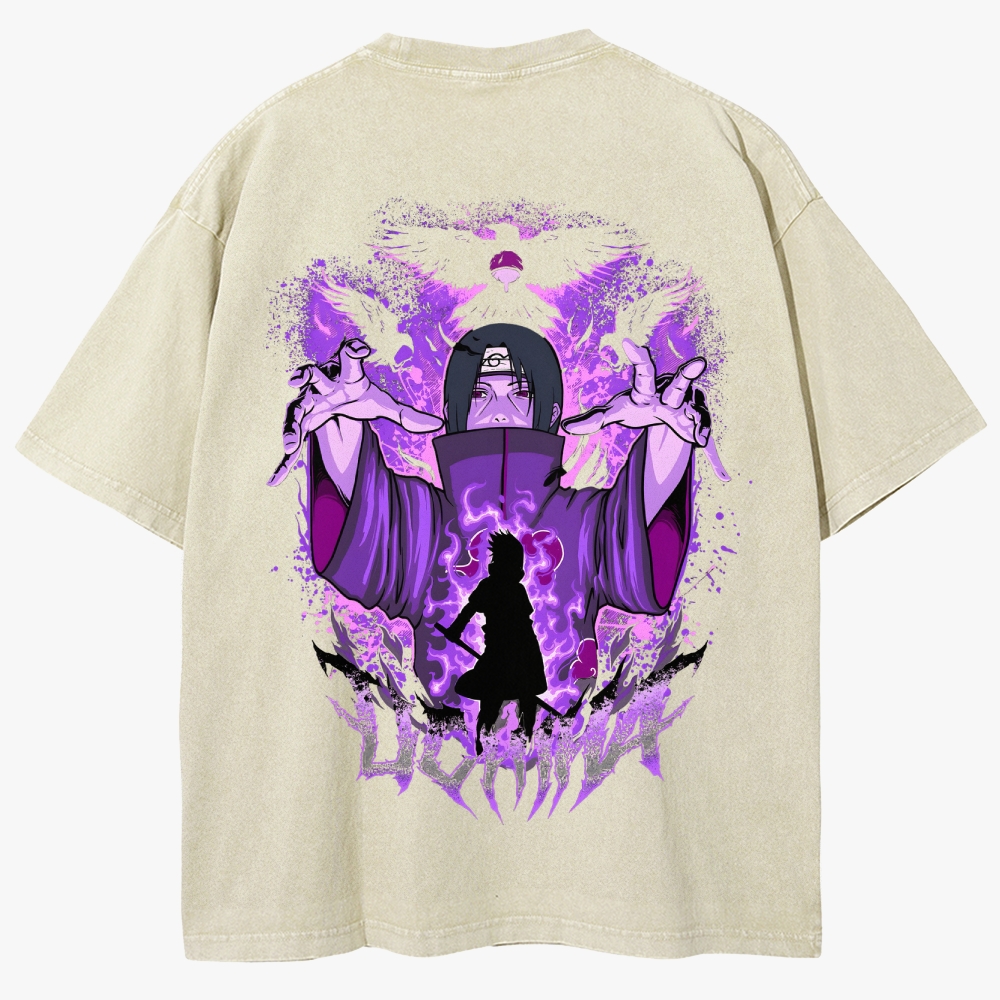 Naruto Anime Unisex Fit Washed T-Shirt