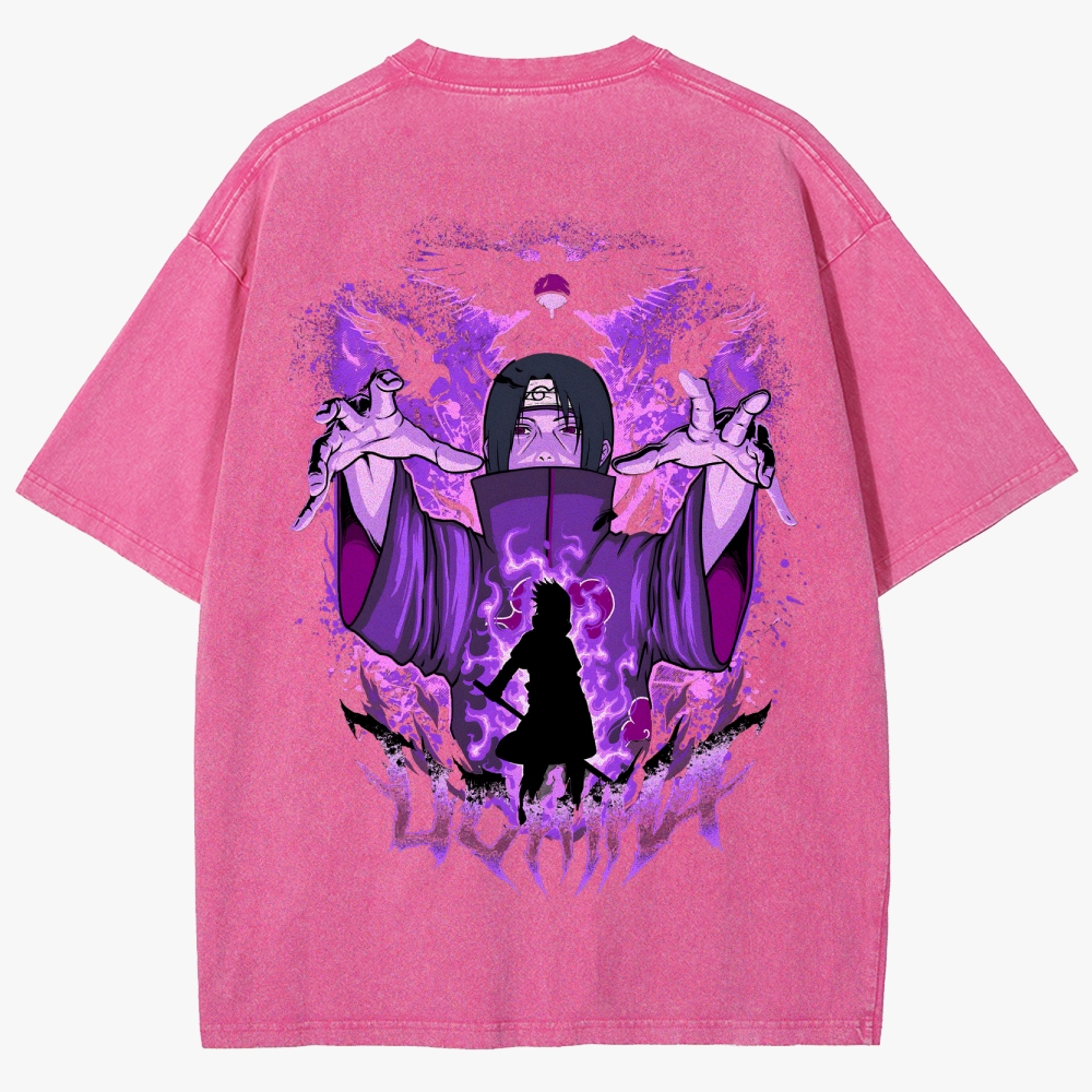 Naruto Anime Unisex Fit Washed T-Shirt