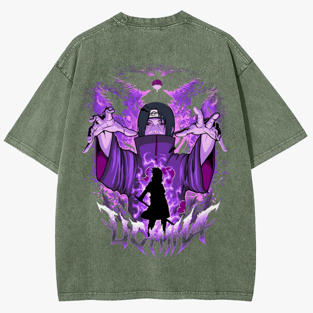 Naruto Anime Unisex Fit Washed T-Shirt