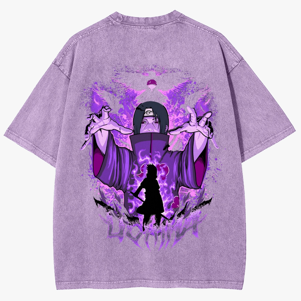 Naruto Anime Unisex Fit Washed T-Shirt
