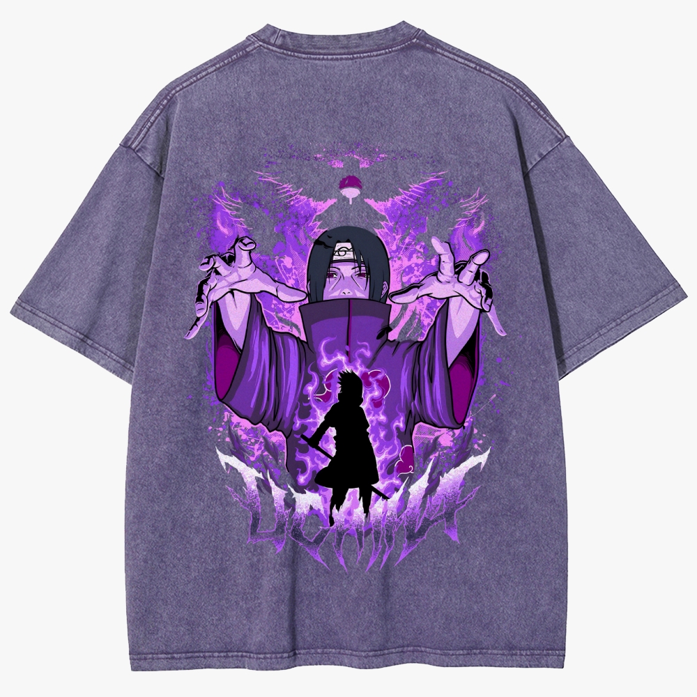 Naruto Anime Unisex Fit Washed T-Shirt