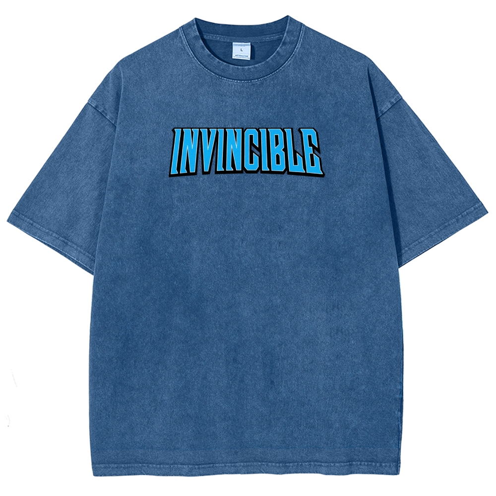 Invincible Unisex Fit Washed T-Shirt 2508016301