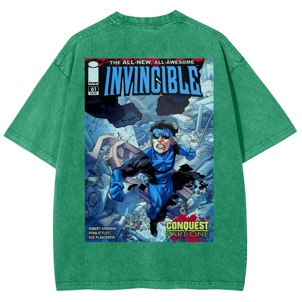 Invincible Unisex Fit Washed T-Shirt 2508016301