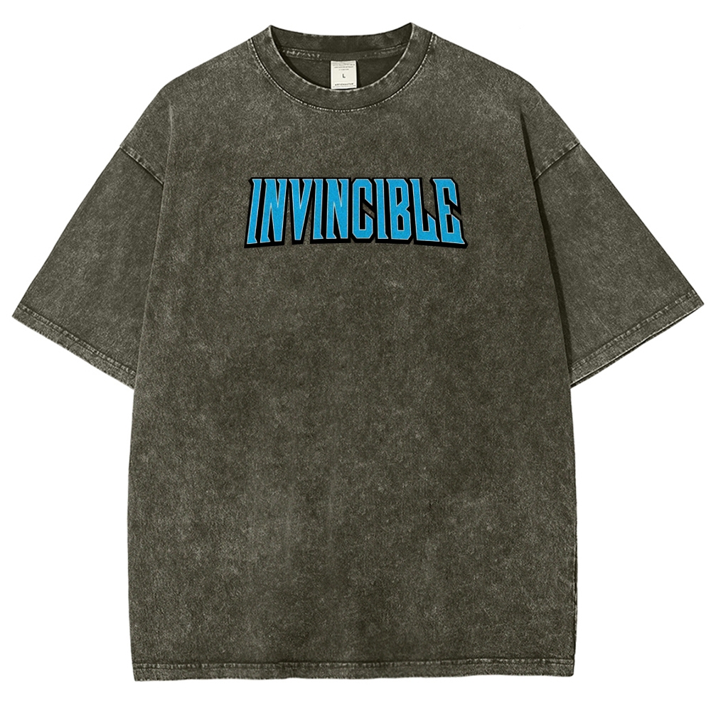Invincible Unisex Fit Washed T-Shirt 2508016301