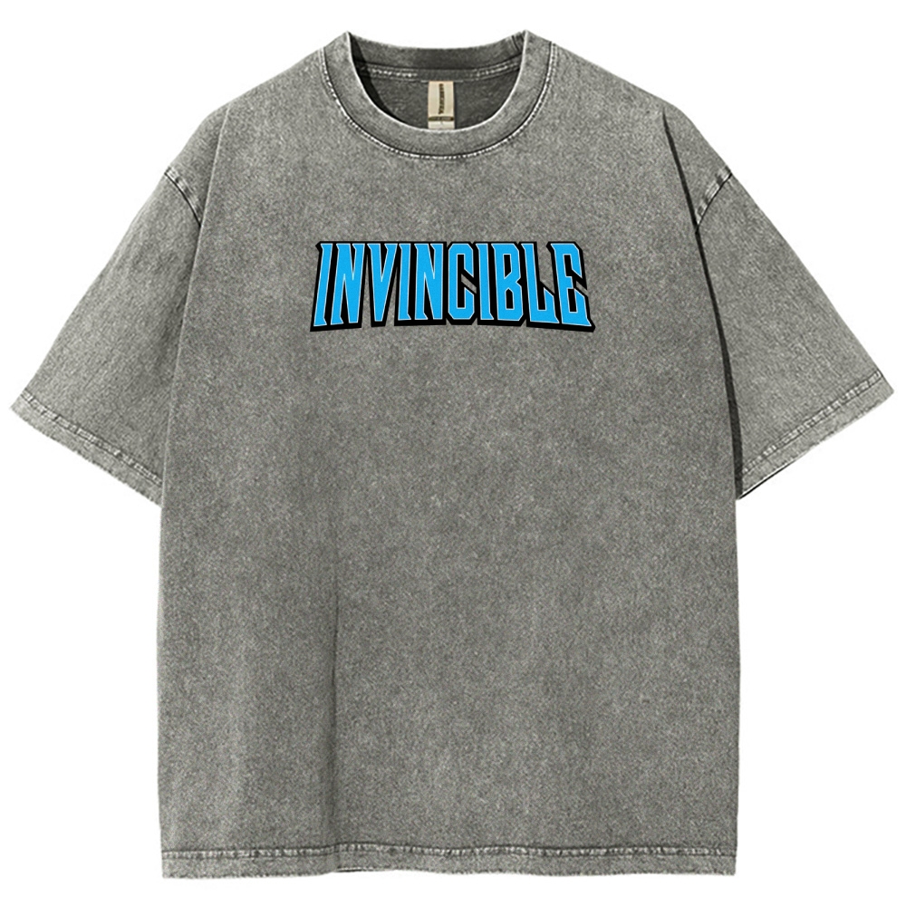 Invincible Unisex Fit Washed T-Shirt 2508016301
