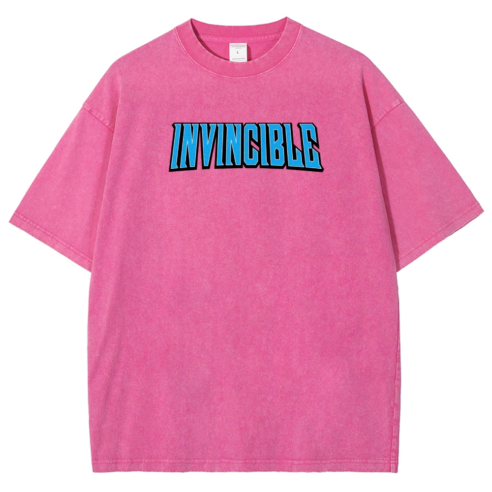 Invincible Unisex Fit Washed T-Shirt 2508016301