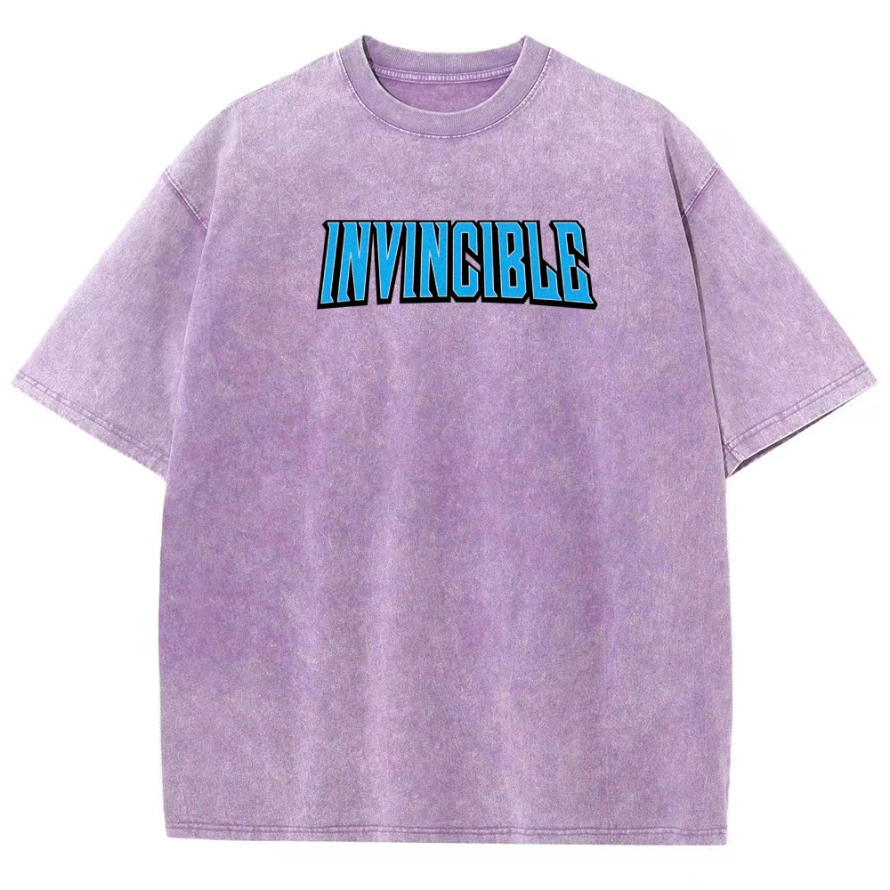 Invincible Unisex Fit Washed T-Shirt 2508016301