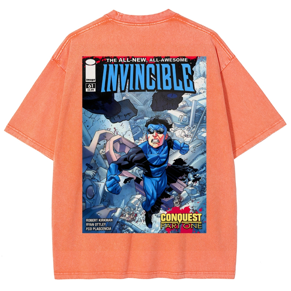 Invincible Unisex Fit Washed T-Shirt 2508016301