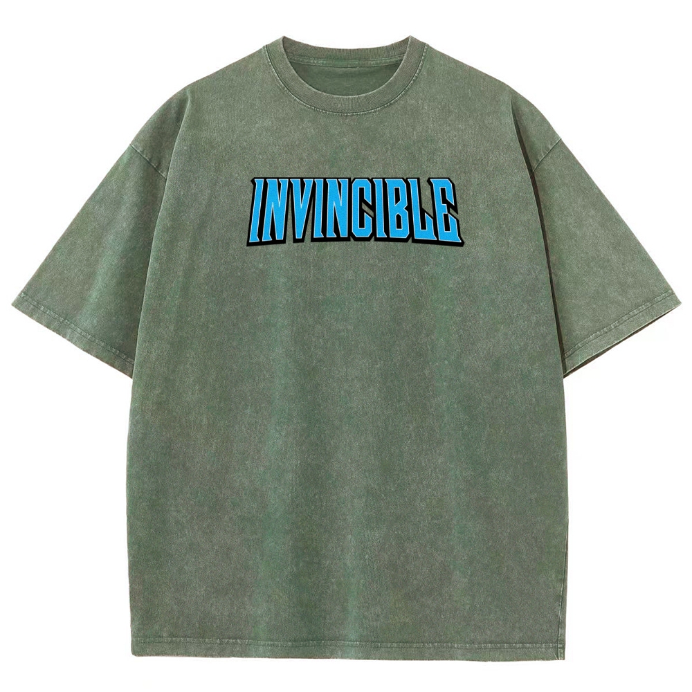 Invincible Unisex Fit Washed T-Shirt 2508016301