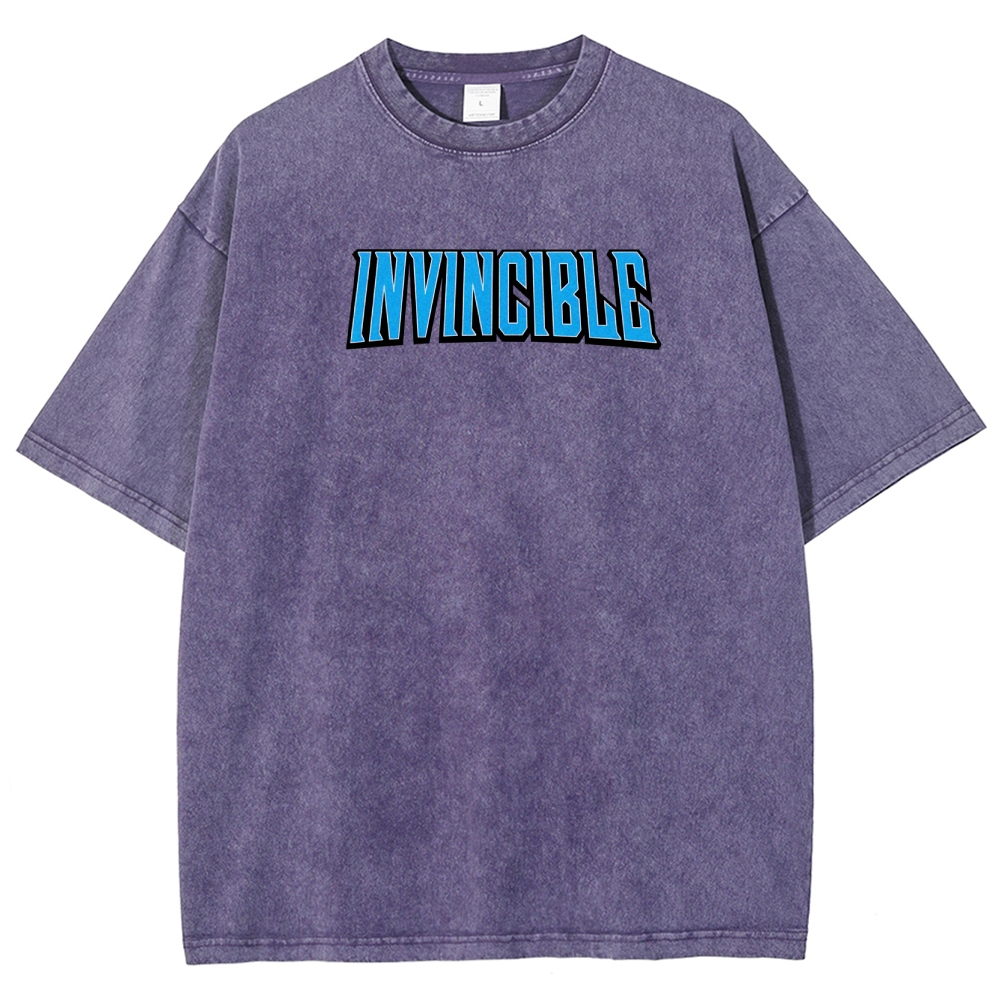 Invincible Unisex Fit Washed T-Shirt 2508016301