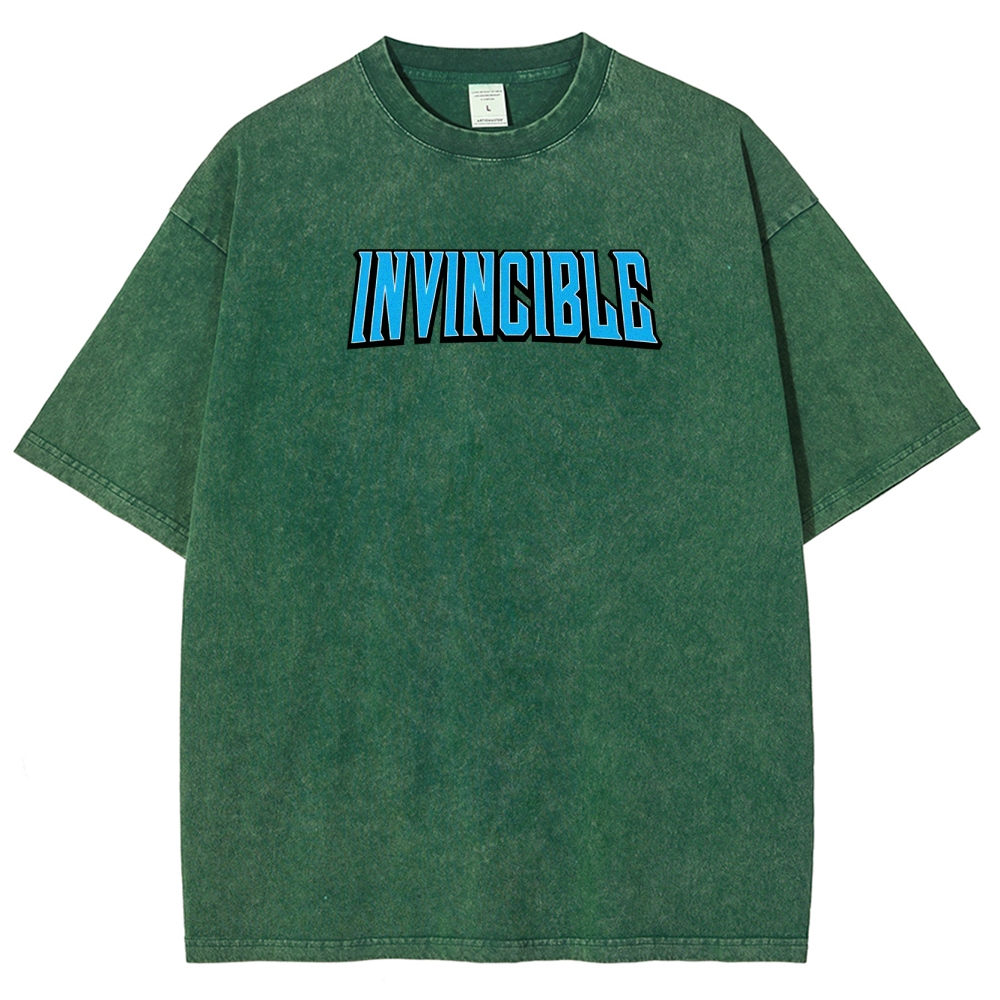 Invincible Unisex Fit Washed T-Shirt 2508016301