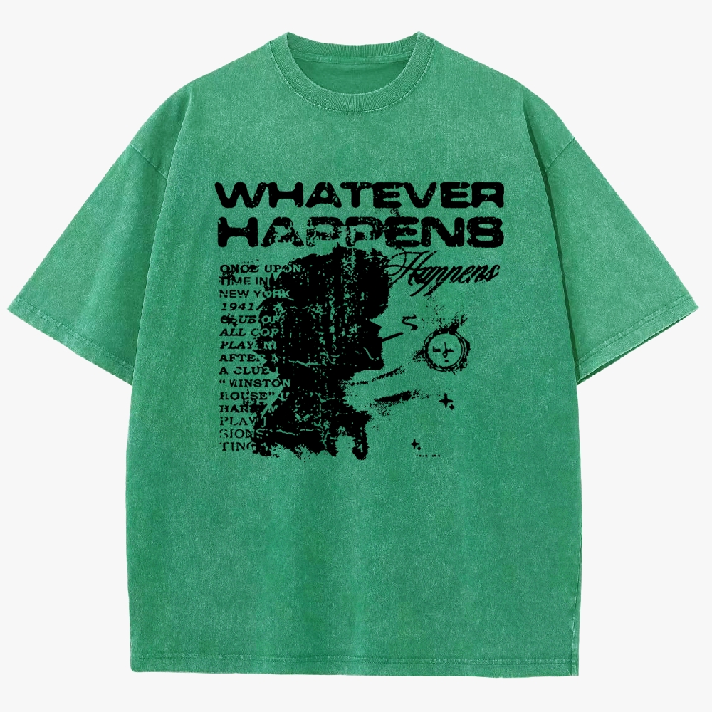 Cowboy Bepop 'Happens' Unisex Fit Washed T-Shirt