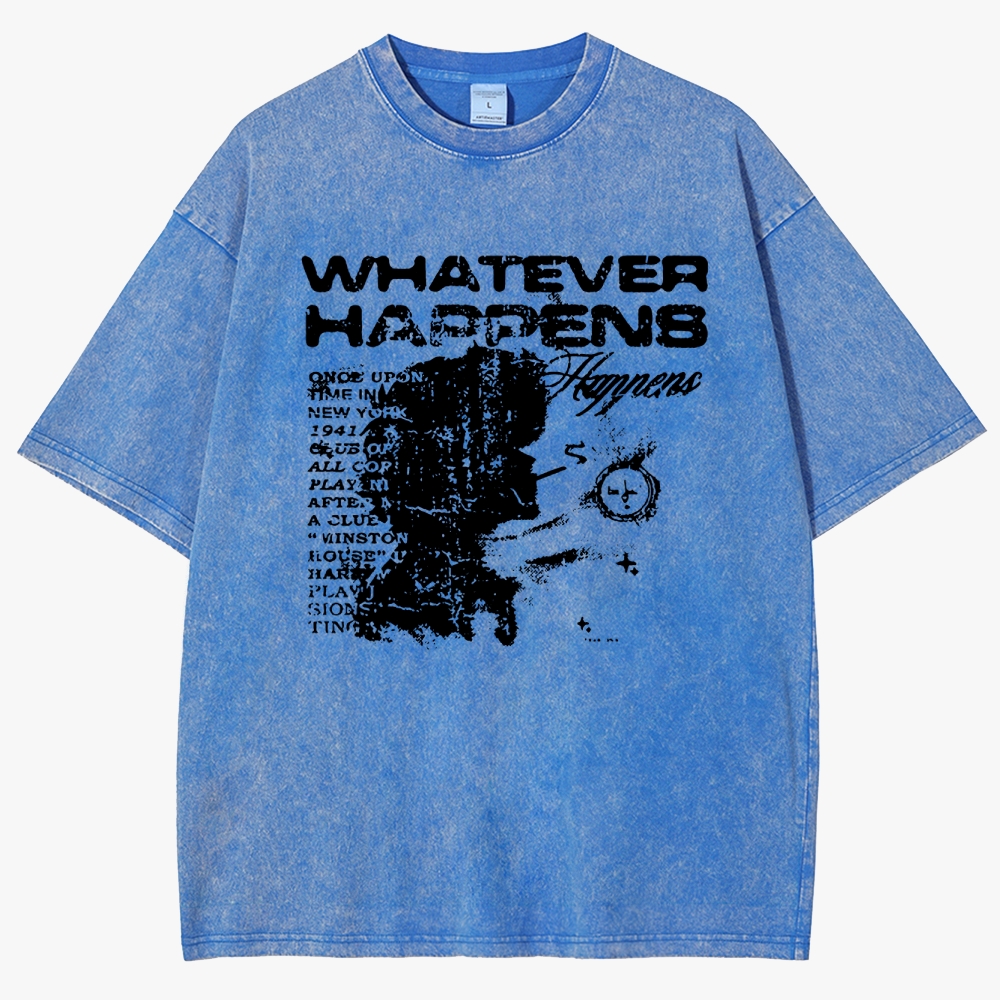 Cowboy Bepop 'Happens' Unisex Fit Washed T-Shirt