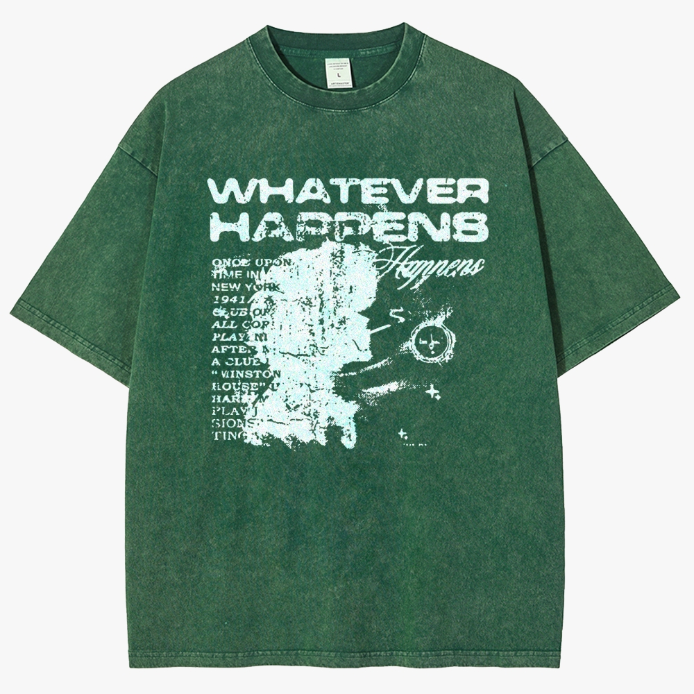 Cowboy Bepop 'Happens' Unisex Fit Washed T-Shirt