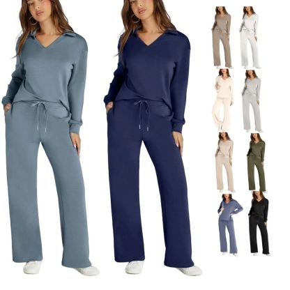Women's 2 Piece Sets Outfits Casual Long Sleeve Sweatsuits Sets (🔥Same as in the video)