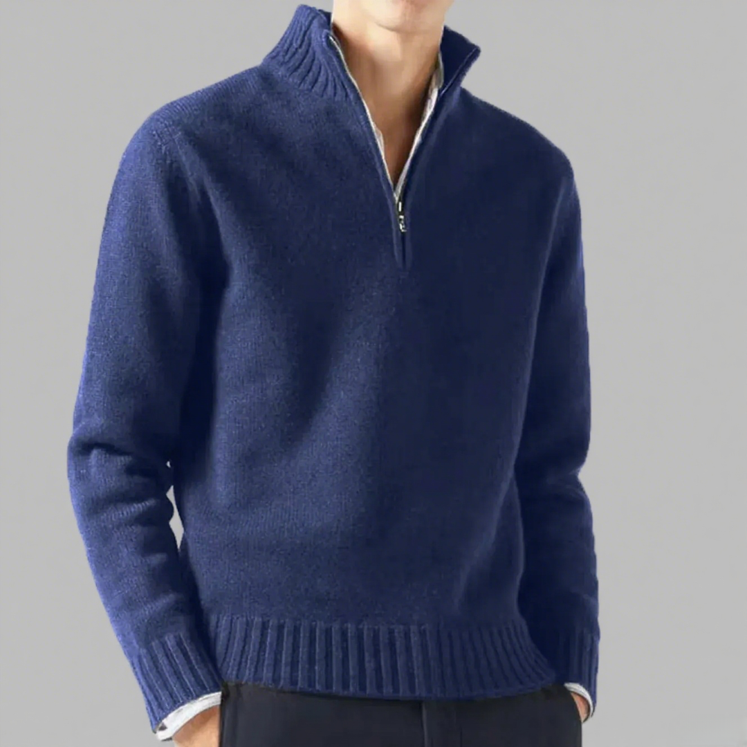 🔥Men's Fine Cashmere Half-Zip Sweater