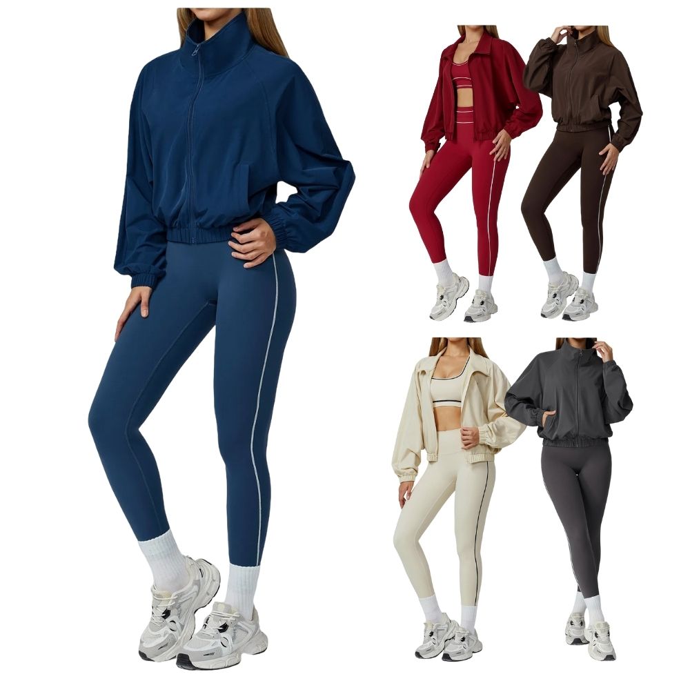 🔥2025 NEWS Women's Sports Jacket Hooded Long Sleeve Zipper Quick Dry Nylon Spandex Blend Yoga Running Outdoor Activities